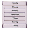 Jvdl pillendoos week 4 vakken per dag wit
