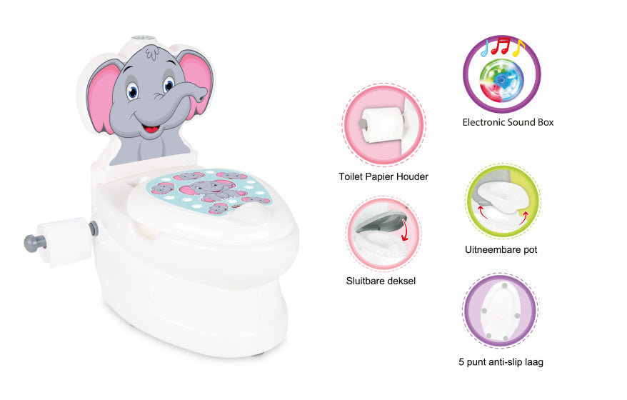 Elefante Pilsan Plaspot Educational White Gray