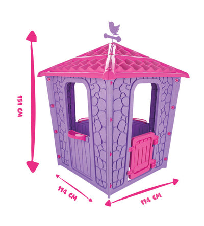 Pilsan Stone Speelhuisje 114 x 114 x 151 cm Pink Pink