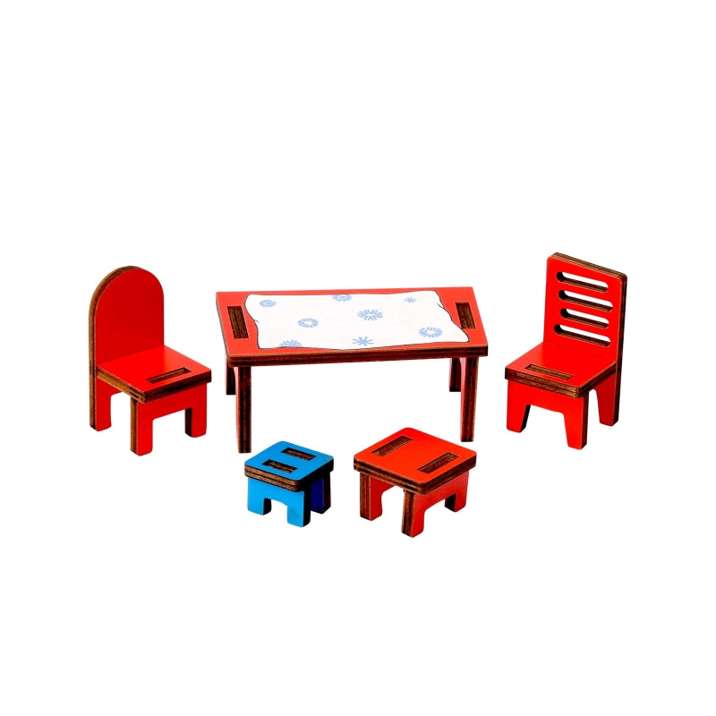 Licenze per libri per bambini Pippi Calzelunghe - set di mobili in legno n.1