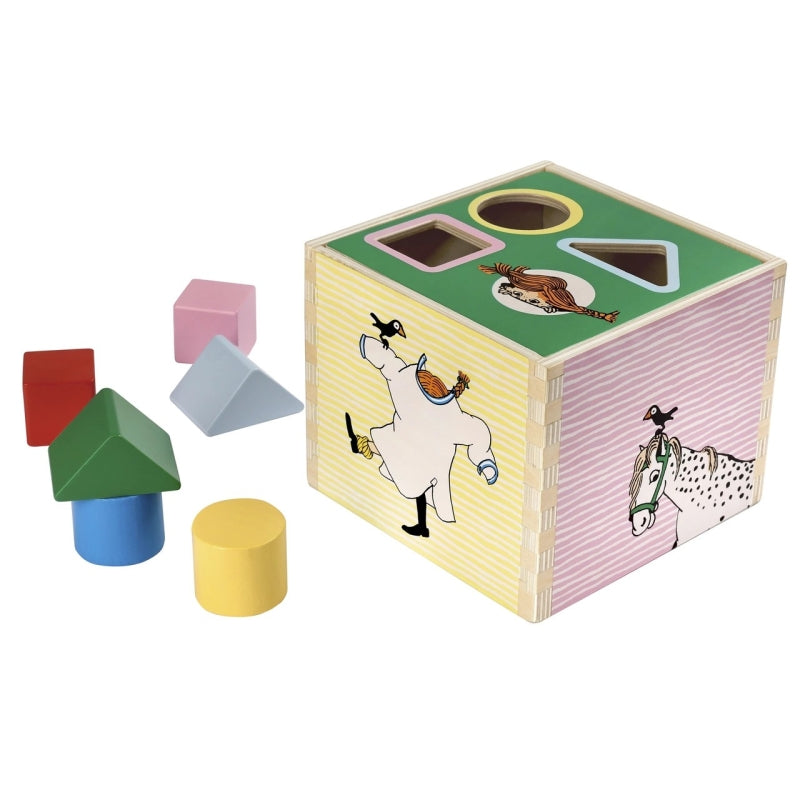Licenze per libri per bambini Pippi Calzelunghe - selezionatore di forme in legno