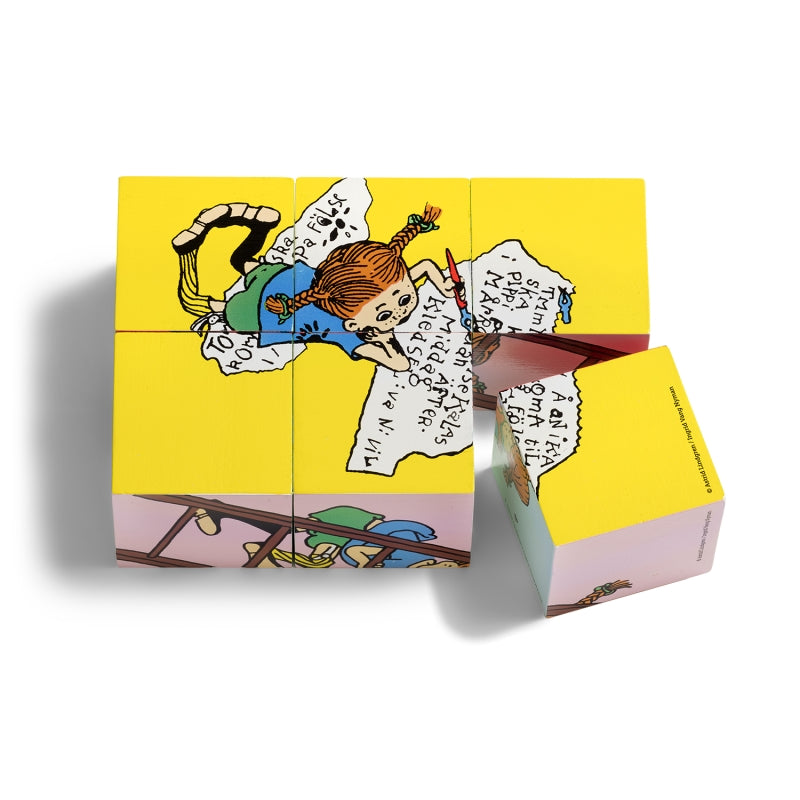 Licenze per libri per bambini Blocchi puzzle Pippi Calzelunghe