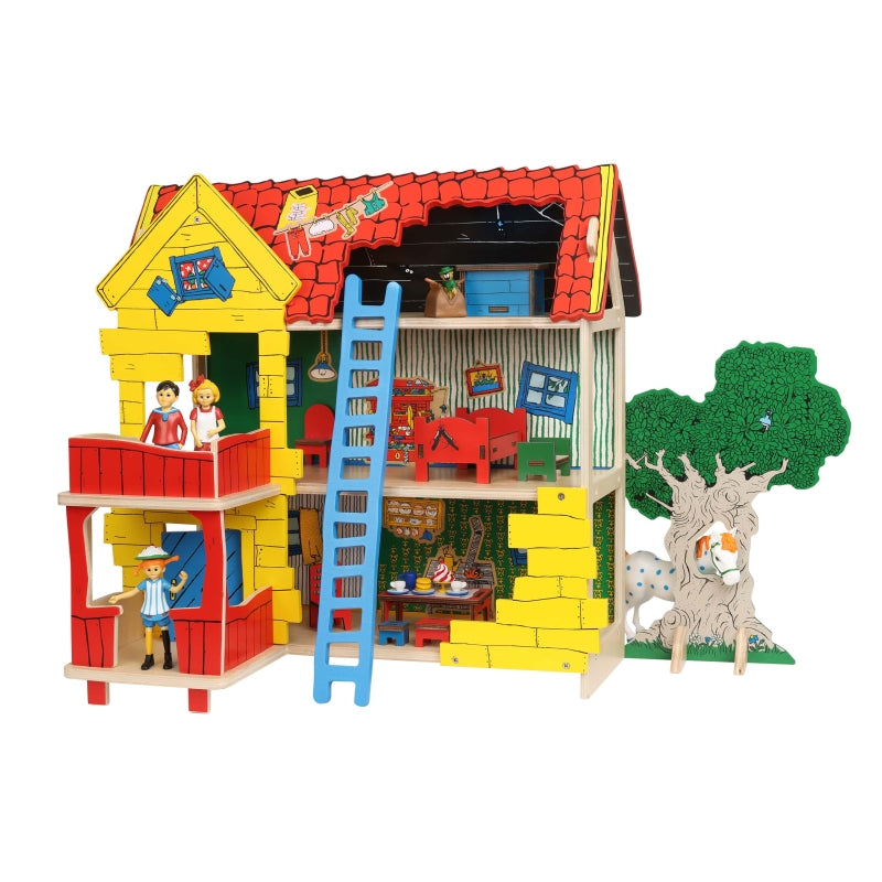 Licenze per libri per bambini Pippi Calzelunghe - Casetta dei giochi Villa Kakelbont