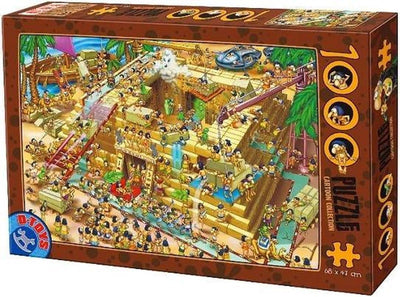 D-Toys Puzzle Cartoon de piezas de pirámide egipcia 1000