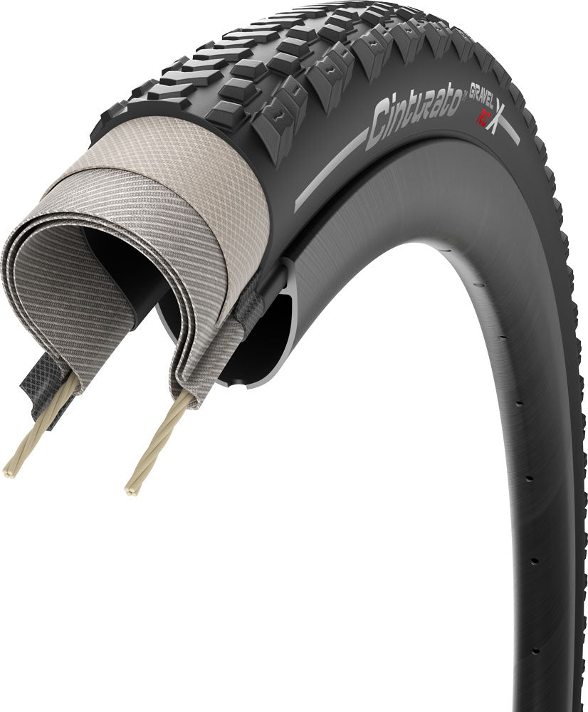 Pirelli 40-622 Cinturato Gravel RC-X Techwall x SpeedGrip Negro Plegable 4309300