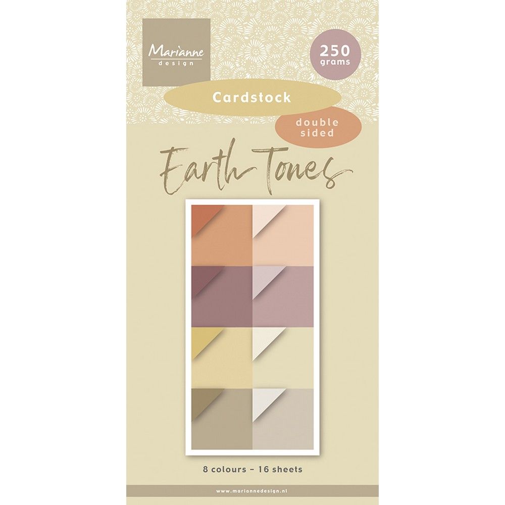 Design Marianne • blocco di carta cartoncino tonalità della terra