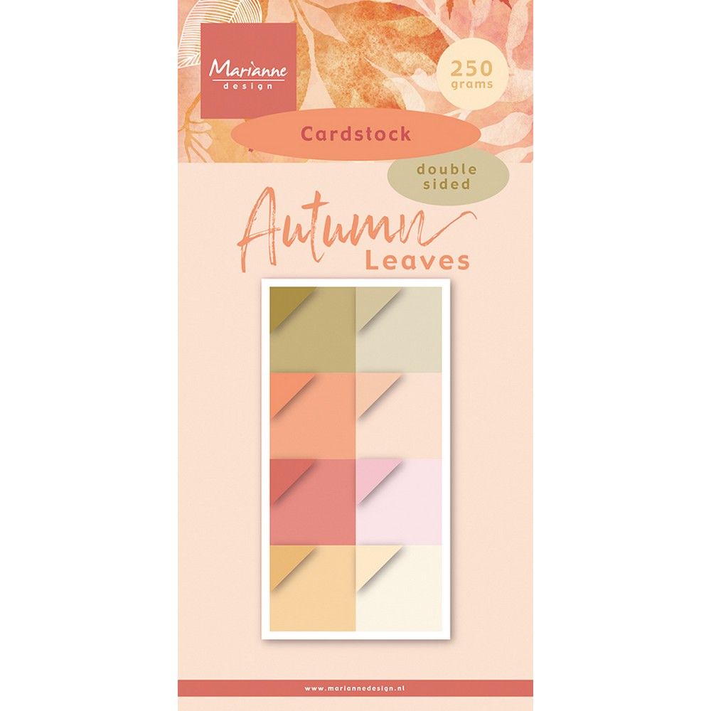 Design Marianne • blocco di carta foglie autunnali cartoncino