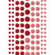 Disegno Marianne • decorazioni puntini smaltati - bicromia rosso