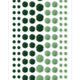 Disegno Marianne • decorazioni puntini smaltati - bicromia verde
