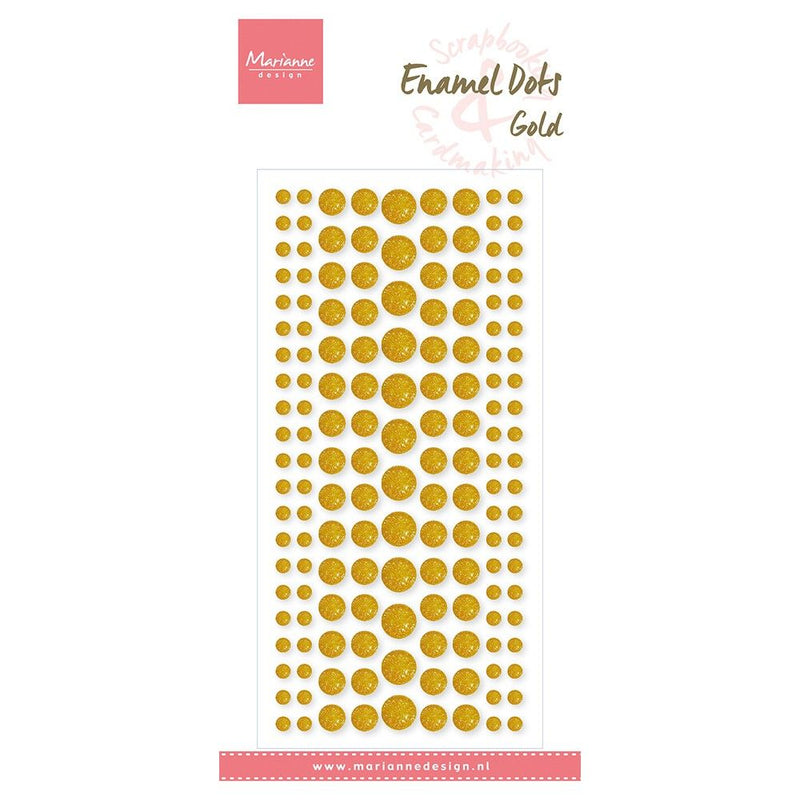 Design Marianne • decorazioni in smalto pois oro glitter