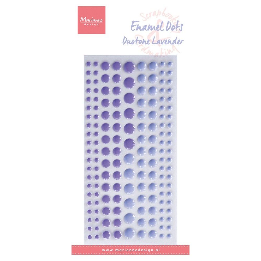 Disegno Marianne • decorazione punti smaltati duotone lavanda