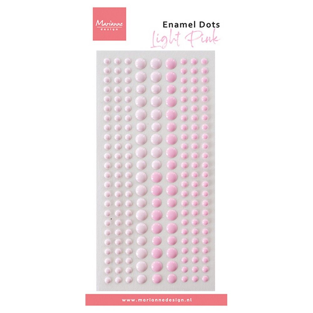 Design Marianne • punti smaltati duotone rosa chiaro