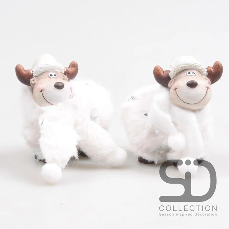Season inspired decoration beeld eland zoe gus 7,5x4,5x8cm