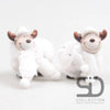 Season inspired decoration eland kerstfiguur terracotta staand zoe gus 7,5x4,5x8cm