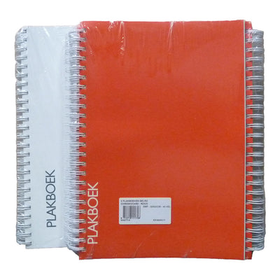 Scrapbook doble espiral 5uds. rojo o blanco