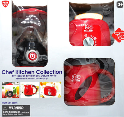 Collezione da cucina chef con tostapane e bollitore