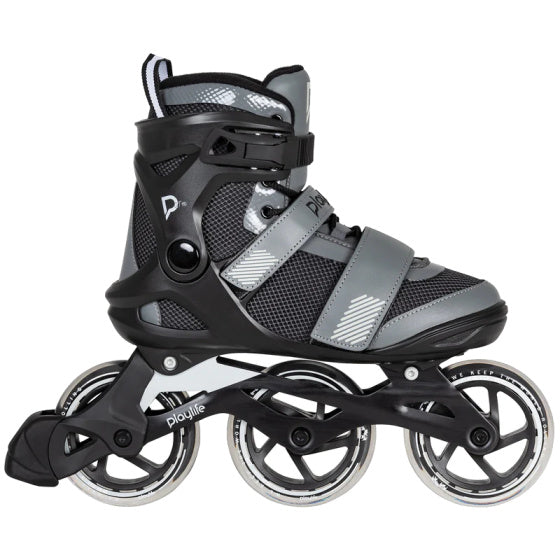 Playlife gt 110 fitness inlineskates zwart grijs maat 39