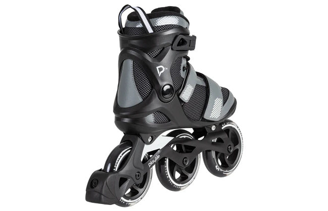 Playlife gt 110 fitness inlineskates zwart grijs maat 42