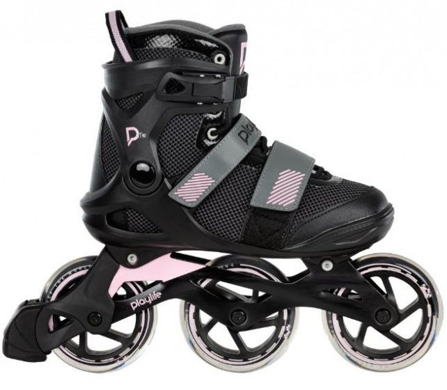 Playlife - Fitness GT 110 patines en línea 80A negro rosa talla 37