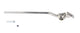 Esge Zijstandaard 28-1 smal (295 mm) zilver