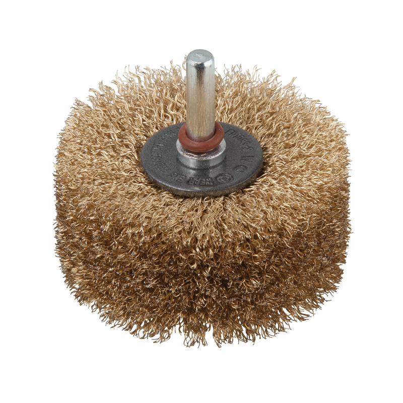 Wolfcraft hout structuurborstel | ronde schacht | ø80 x 35mm | 1 stuk - 2265000
