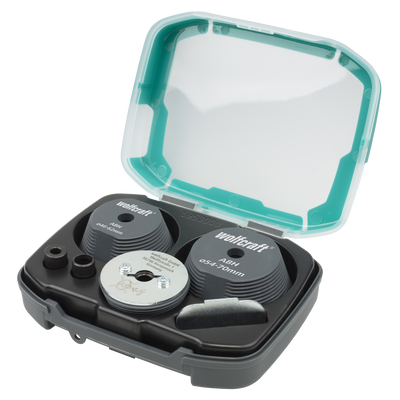 Wolfcraft set hulpstukken | voor het vergroten van gaten | 3-delig | 1 set - 5953000