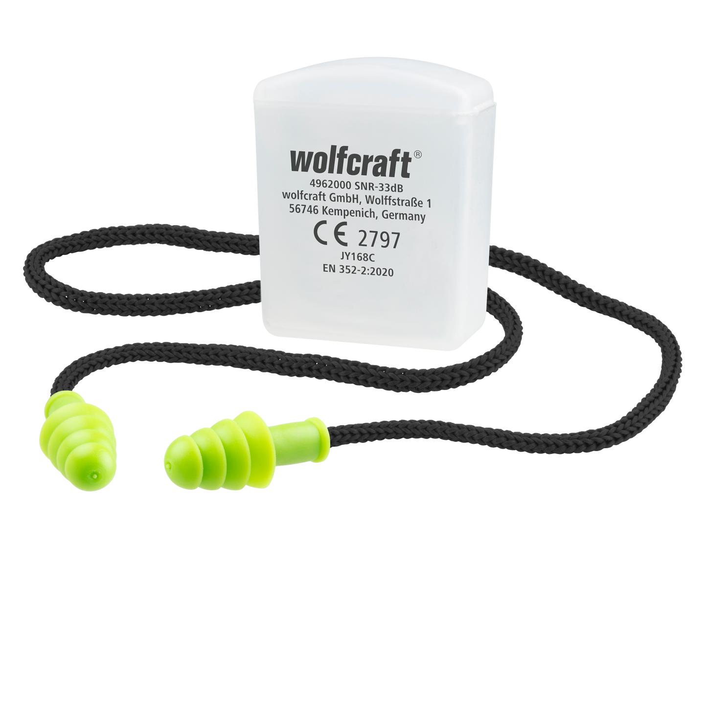 Tappi per le orecchie Wolfcraft | con cordino | 1 paio - 4962000