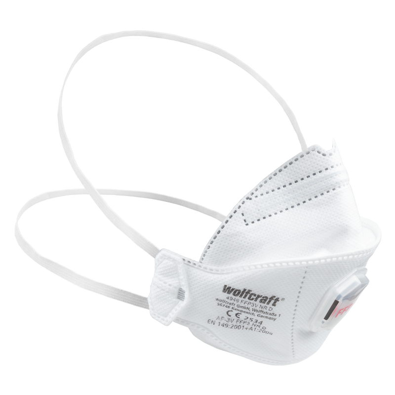 Maschere antipolvere Wolfcraft | con valvola | ffp3 | 2 pezzi - 4949000