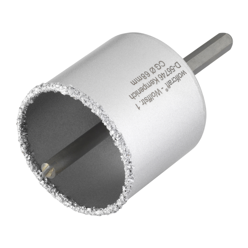Wolfcraft Wolfcraft holbooorkroon con disumani 68 mm grigio
