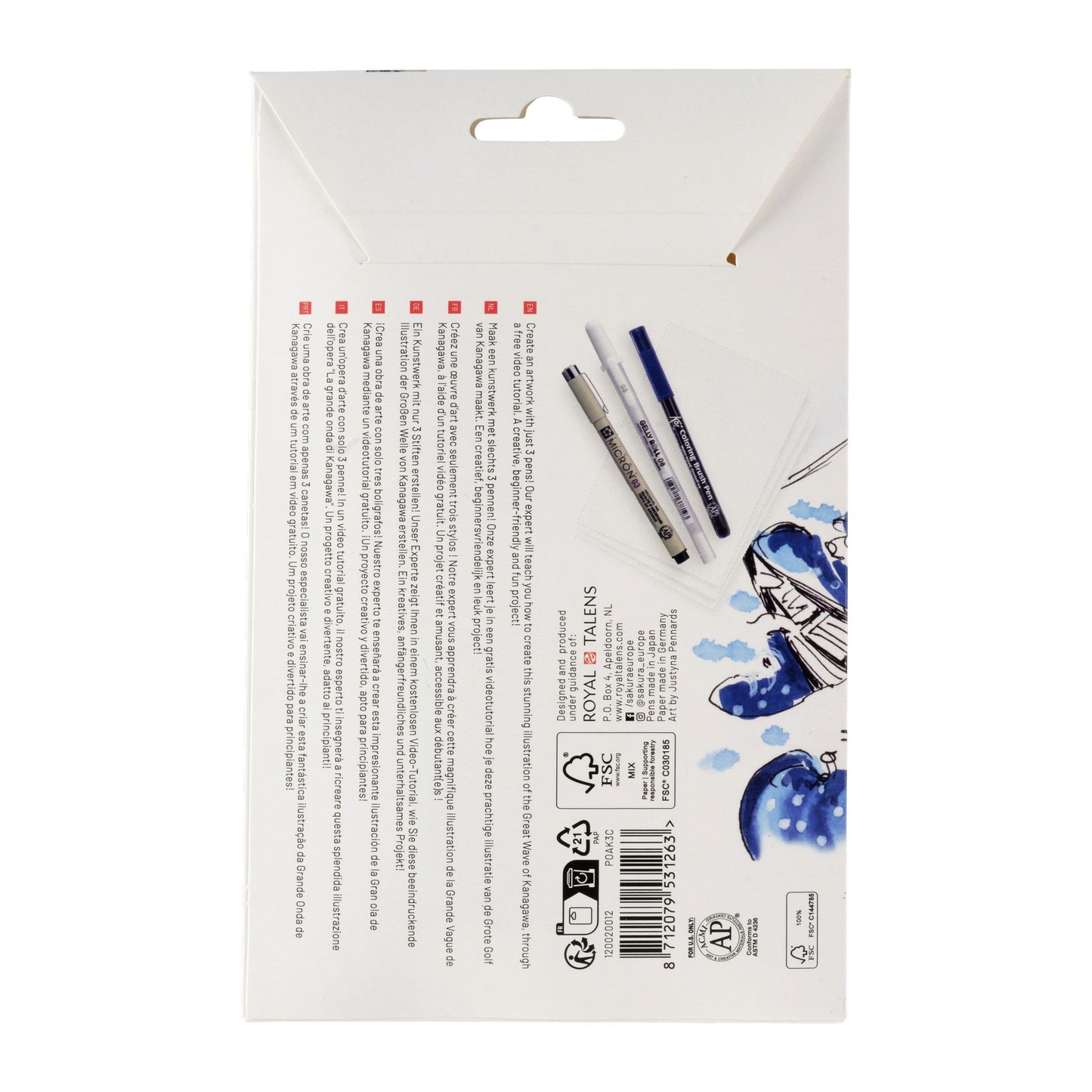 Sakura • kit creativo gran ola de kanagawa