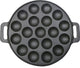 Aro houseware piastra per poffertjes in ghisa 19 pof. 24 cm awb