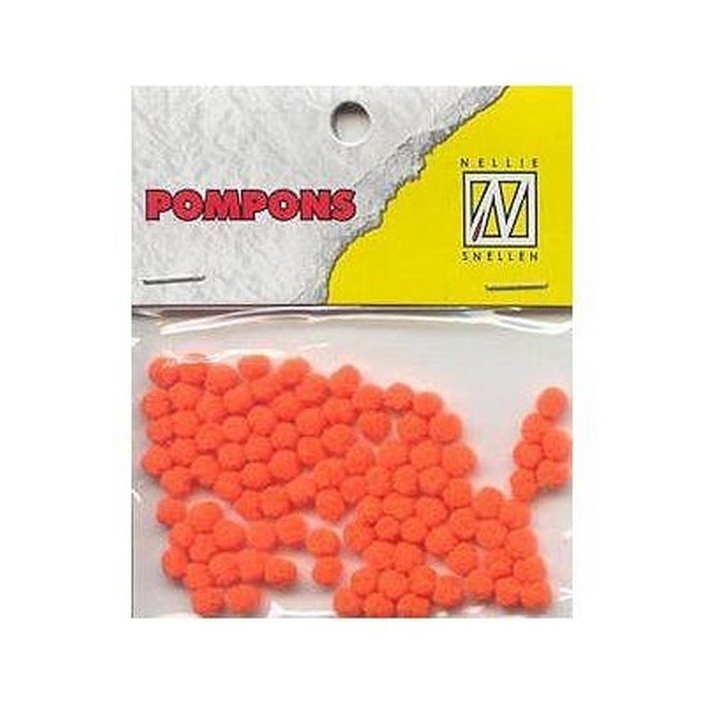 La elección de Nellie • pompones mini 3mm paquete de 100 piezas col. 26 naranja neón