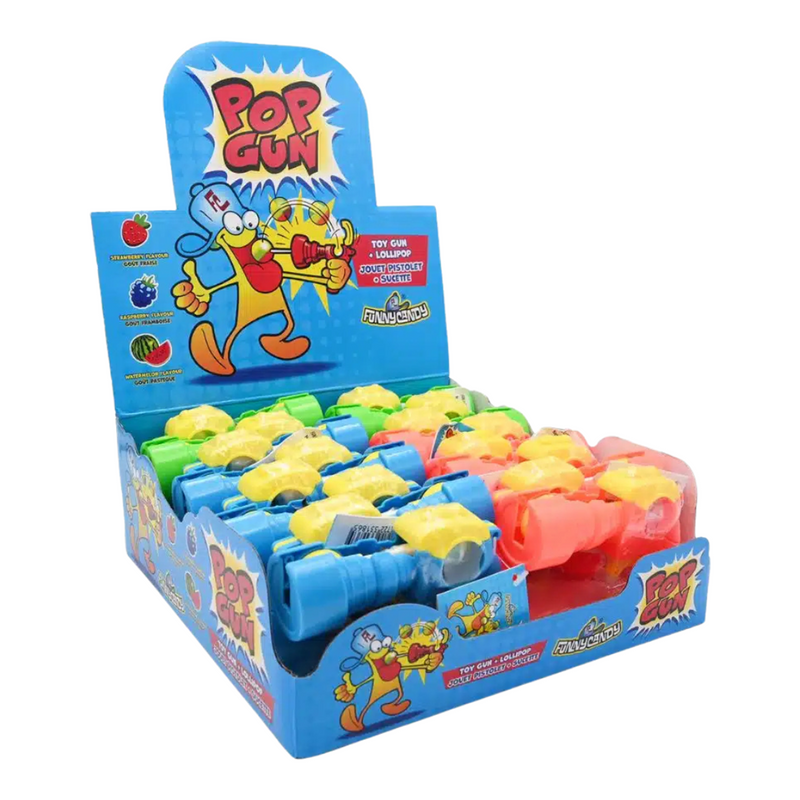 Funny candy pop gun (16 pieces)