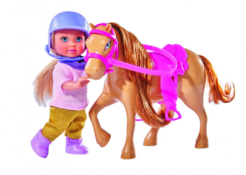 Bambola Evi con pony varie marche (3 ass.)