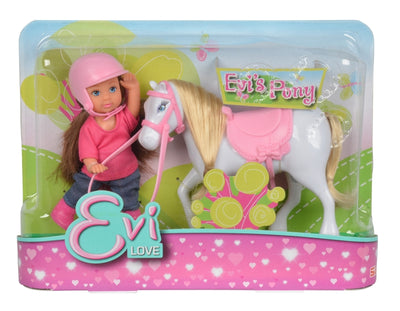 Bambola Evi con pony varie marche (3 ass.)