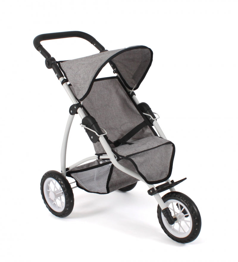 Bayer chic passeggino per bambole jogging leon (jeans grigio)