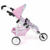 Cochecito para muñecas Bayer chic jogging lola (flores blanco rosa)