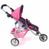 Bayer chic passeggino per bambole jogging lola (rosa confetti)
