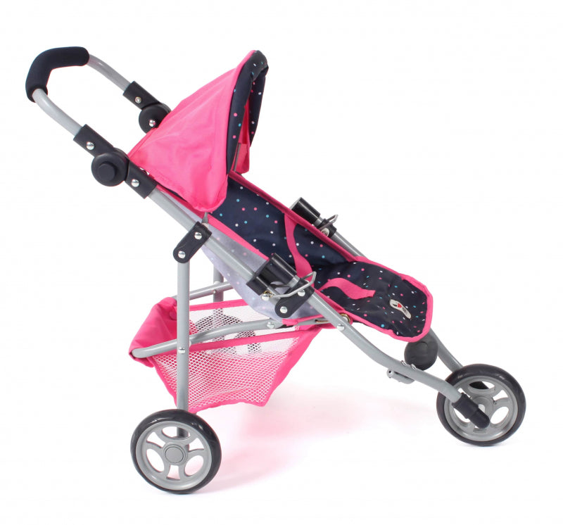 Bayer chic passeggino per bambole jogging lola (rosa confetti)