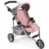 Cochecito para muñecas Bayer chic jogging lola (gris rosa claro)