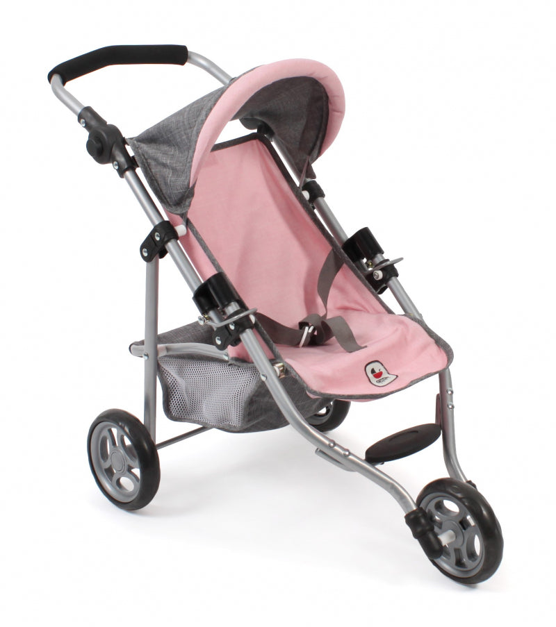 Cochecito para muñecas Bayer chic jogging lola (gris rosa claro)
