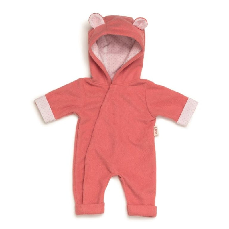 Ropa para muñecas Skrallan onesie rosa coral (36-40cm)