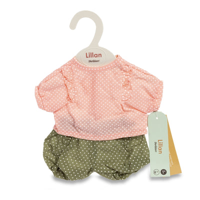 Set di vestiti per bambole Skrallan a pois (36-40 cm)