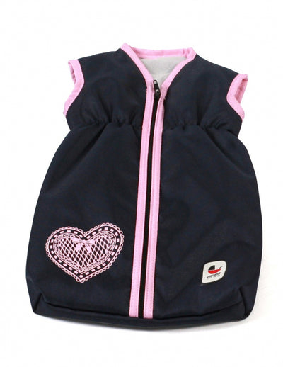 Sacco nanna per bambole Bayer chic (cuore blu scuro)