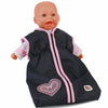 Bayer chic poppenslaapzak (donkerblauw hartje)