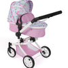 Bayer chic poppenwagen mika combi (bloemen wit roze)