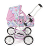 Cochecito de muñecas Bayer chic smarty (flores blanco rosa)