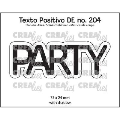 Crealies • testo positivo taglio muore festa