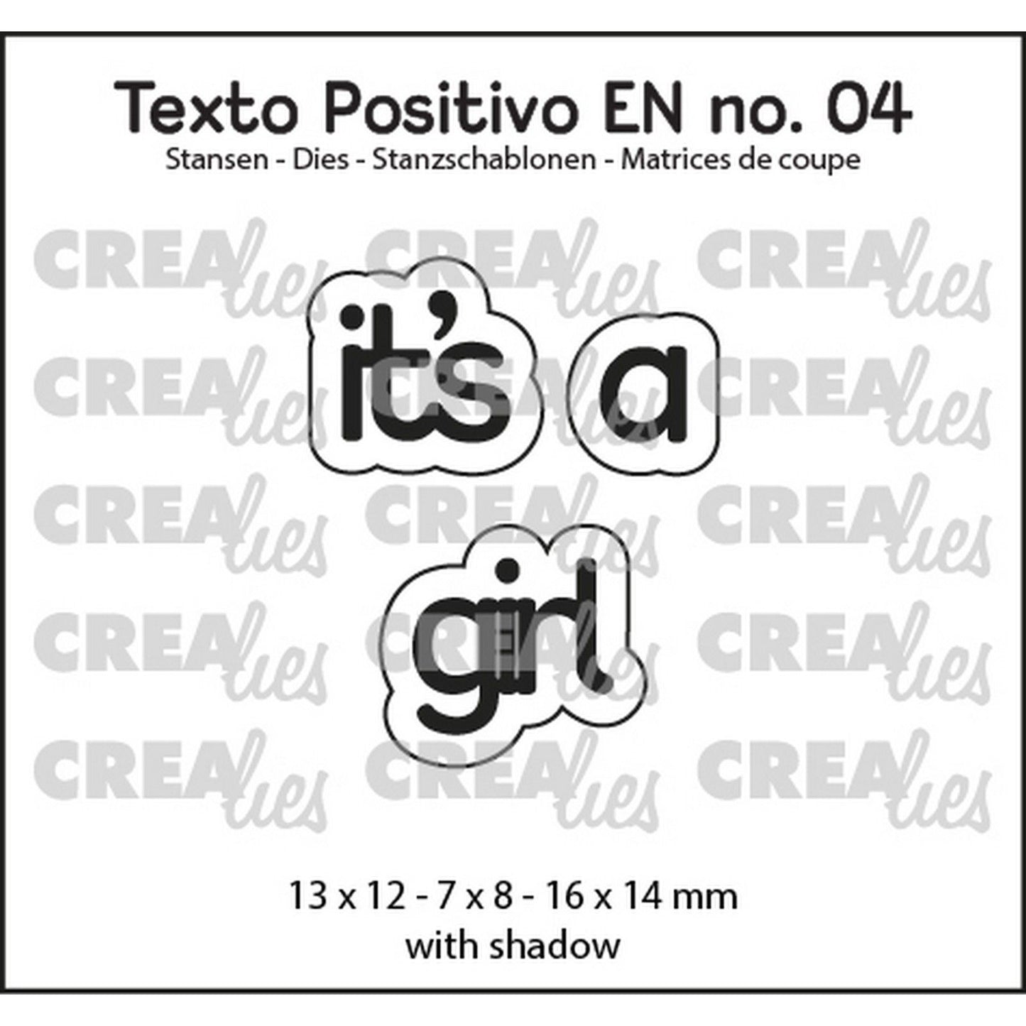 Crealies • texto positivo stans es una niña