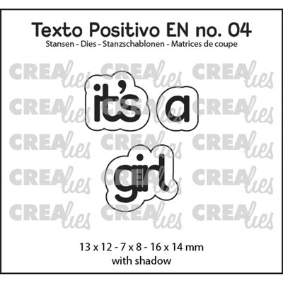 Crealies • testo positivo stans è una femmina